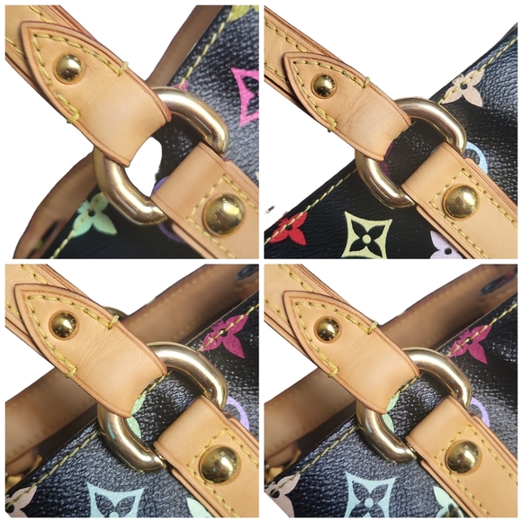 🔥SOLD🔥LOUIS🌻VUITTON Aurelia MURAKAMI Black Multicolored Bag 💞RARE💞 - Picture 14 of 17